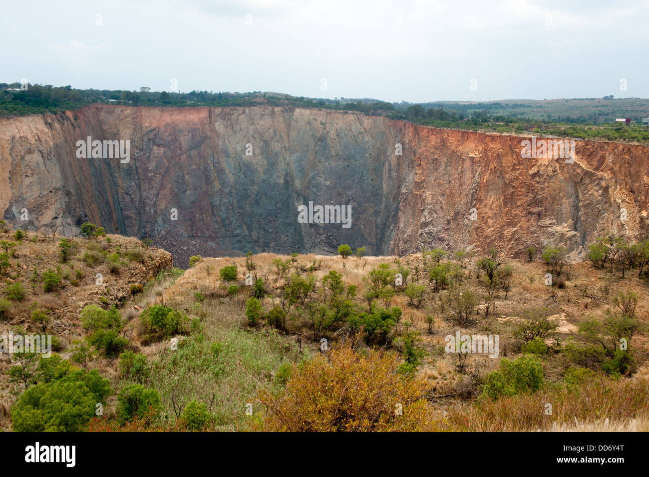 Das große Loch, Cullinan Diamond Mine, Cullinan, in der Nähe von Pretoria, Südafrika Stockfoto