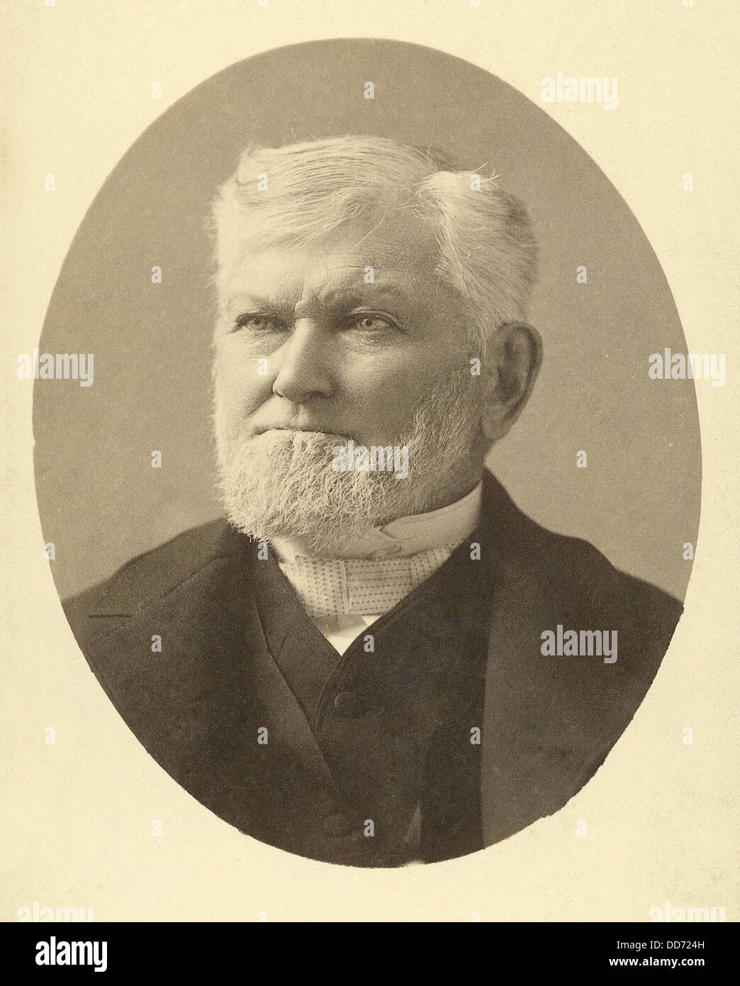 Wilford Woodruff, Sr. war der 4. Präsident von die Kirche von Jesus Christus von Heiligen (LDS Kirche, Kirche Jesu Christi) aus Stockfoto