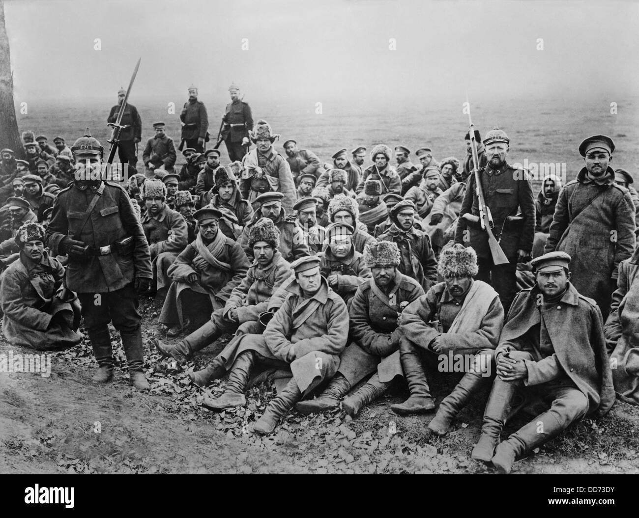 Russische Kriegsgefangene WW1 gehören Zahnstein, und kirgisischen Gefangenen. 1914 / 15. im Verlauf des Krieges wurden mehr als 4 Millionen Russen POW's Stockfoto