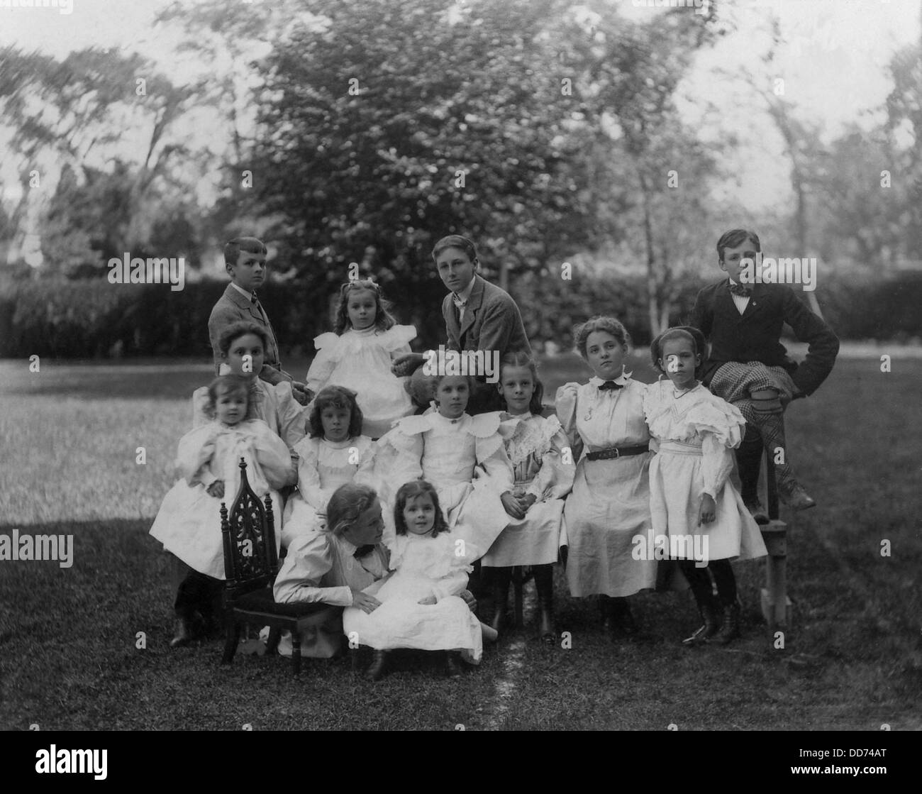 Roosevelt und Cousins in Fairhaven, Massachusetts. 1897 (BSLOC 2013 6 11) Stockfoto