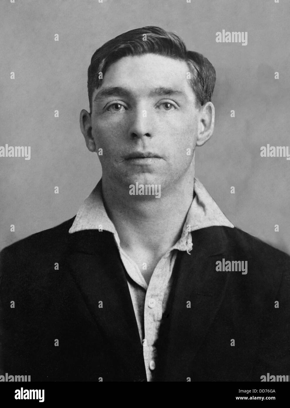 1930er Jahren Fahndungsfoto der Gangster Owney Madden. Während der Prohibition erwarb er anbahnen und Nachtclubs, darunter der Cotton Club. Stockfoto