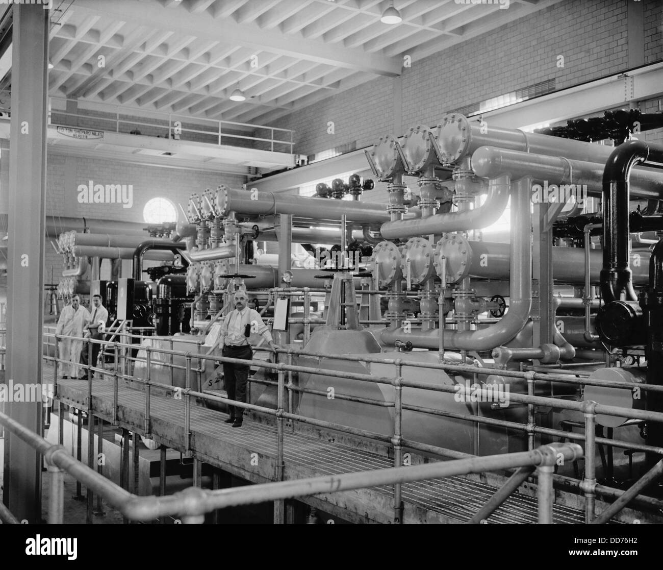 Klimaanlagen für die gesamte Capitol und das Haus Bürogebäude, Juni 1938. Es war ein begrüßenswerter Fortschritt während der Stockfoto