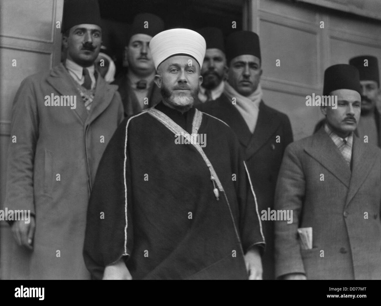 Großmufti, Muhammad Amin al-Husseini, 1937. Er war ein palästinensisch-arabischen nationalistischen und muslimische Führer, die arabische sammelten Stockfoto
