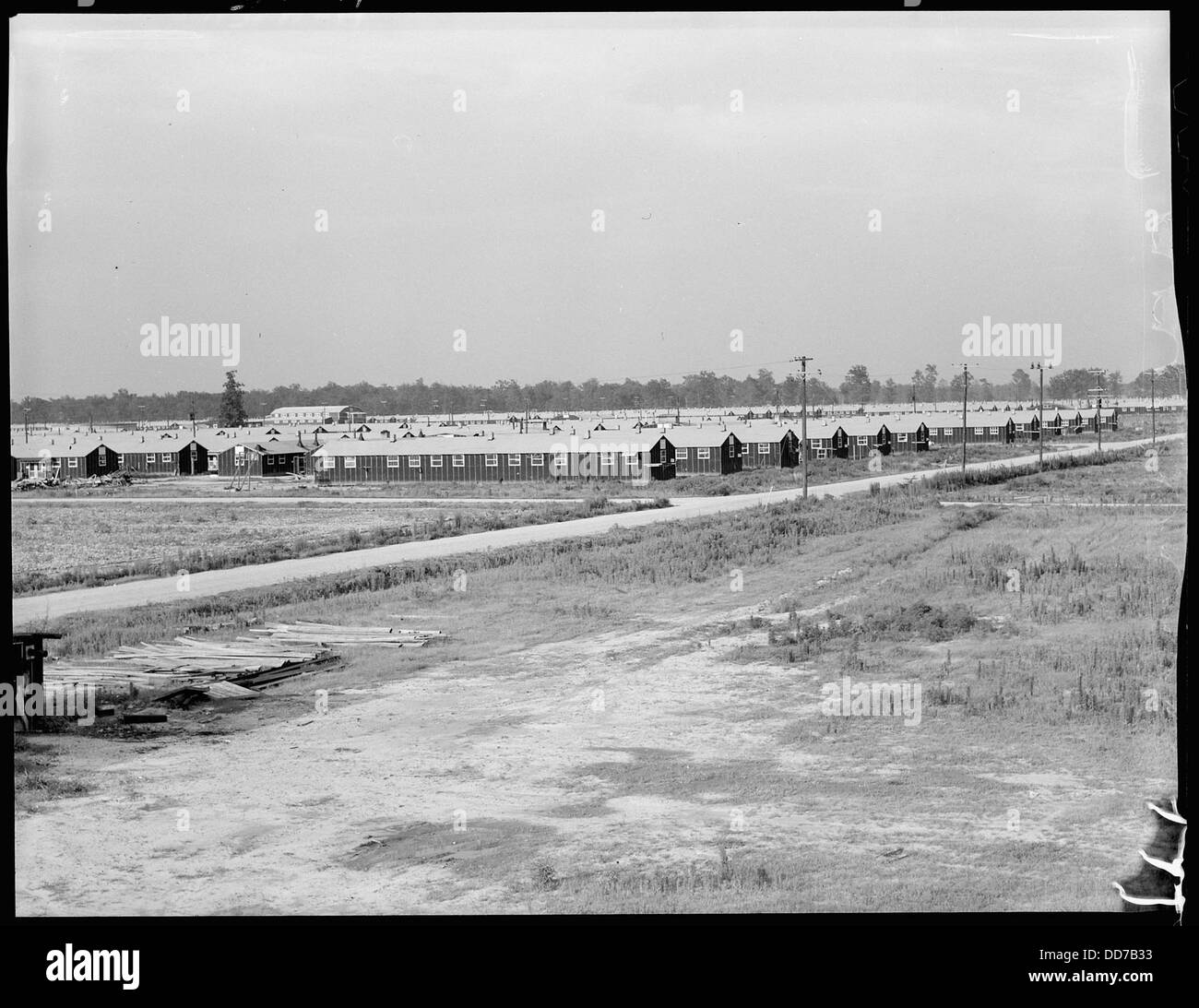 Das Bild zeigt die Schließung des Jerome Relocation Center in Denson, Arkansas, und zeigt das Ende der Internierungsstätte während des Zweiten Weltkriegs Stockfoto