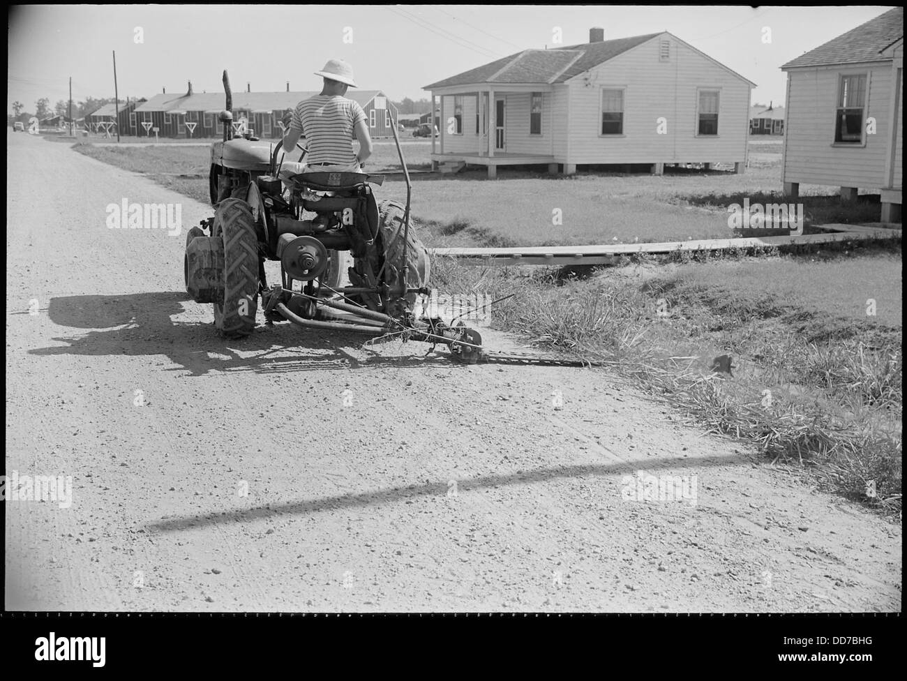 Das Jerome Relocation Center in Denson, Arkansas, war eines der Lager, in denen japanisch-amerikanische Internierte während des Zweiten Weltkriegs untergebracht wurden. Stockfoto