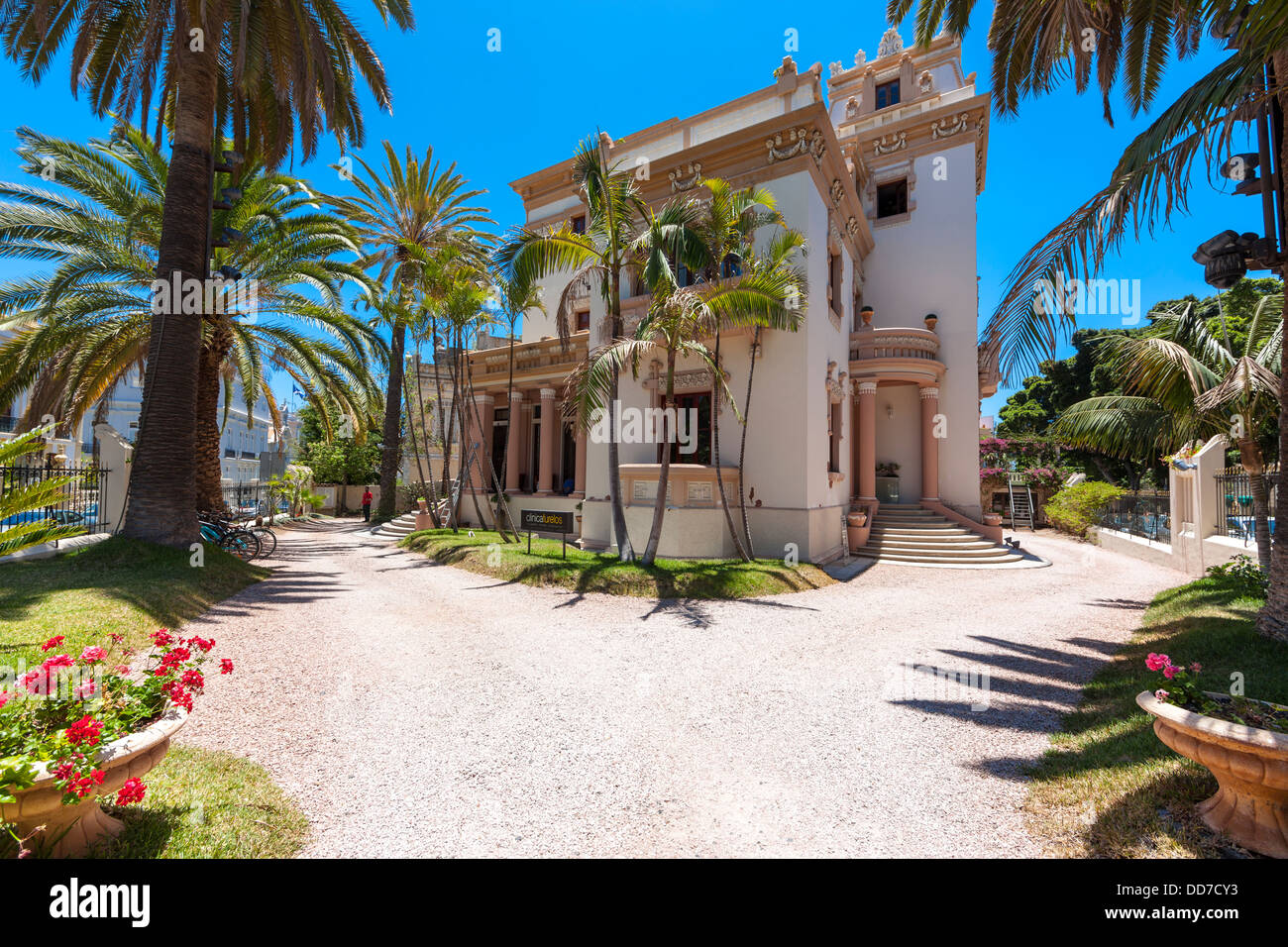 Spanien, Ansicht des alten Herrenhauses Stockfoto