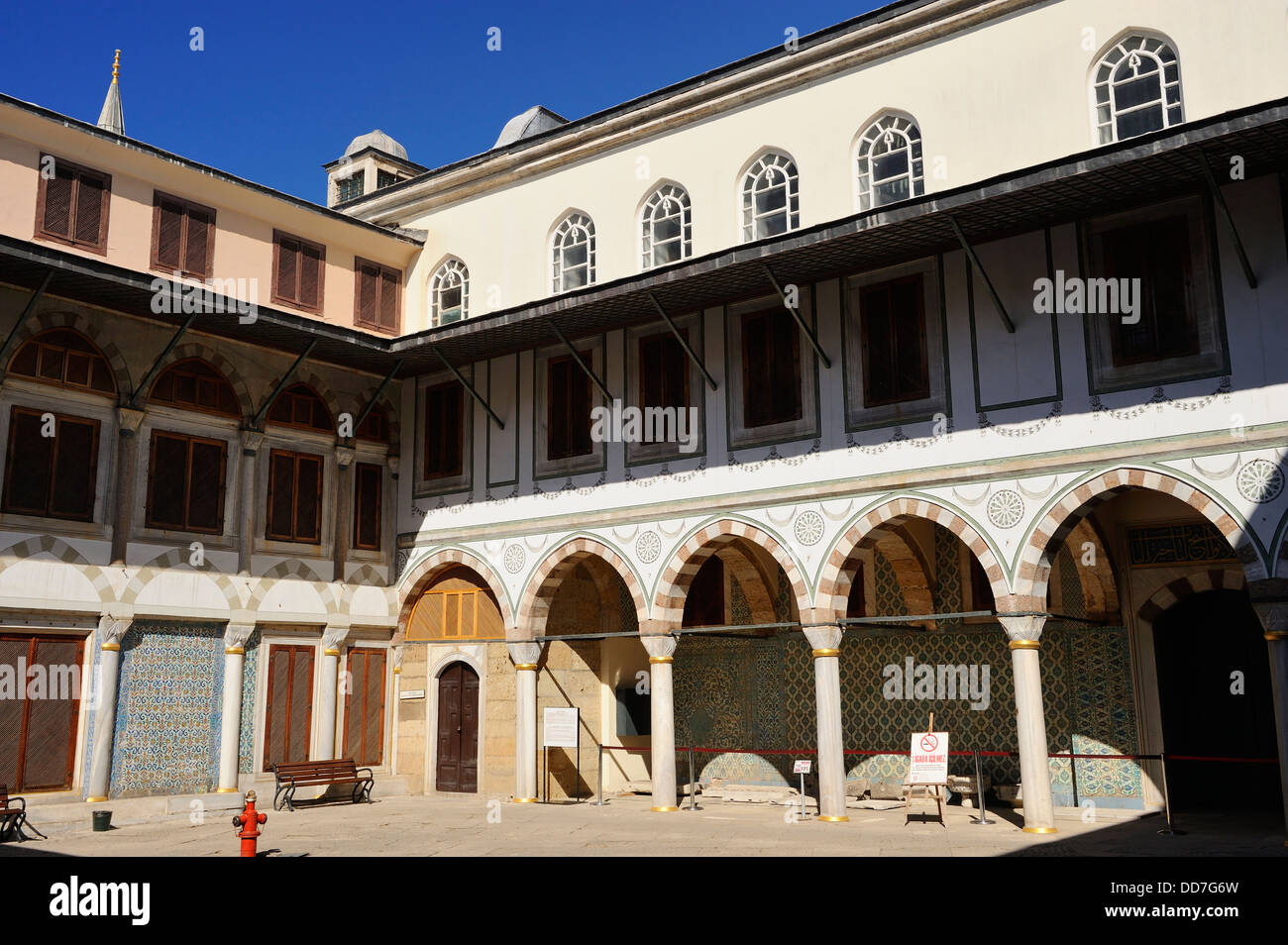 Innenraum des Harems - Topkapi-Palast, Serail Point, Istanbul, Türkei Stockfoto