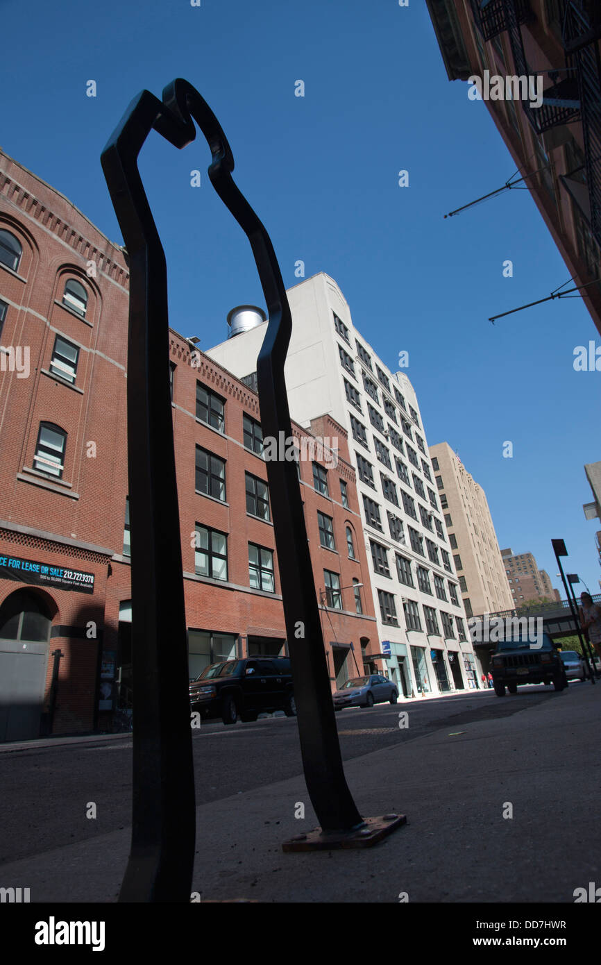 CHELSEA KUNSTGALERIEN WEST TWENTY FIFTH STREET IN MANHATTAN NEW YORK CITY USA Stockfoto