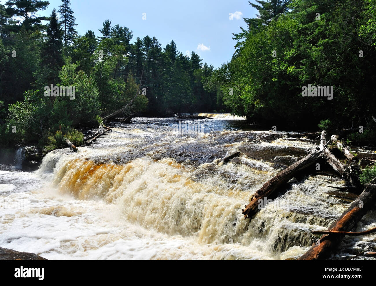 Lower Tahquamenon Falls, Michigan Stockfoto