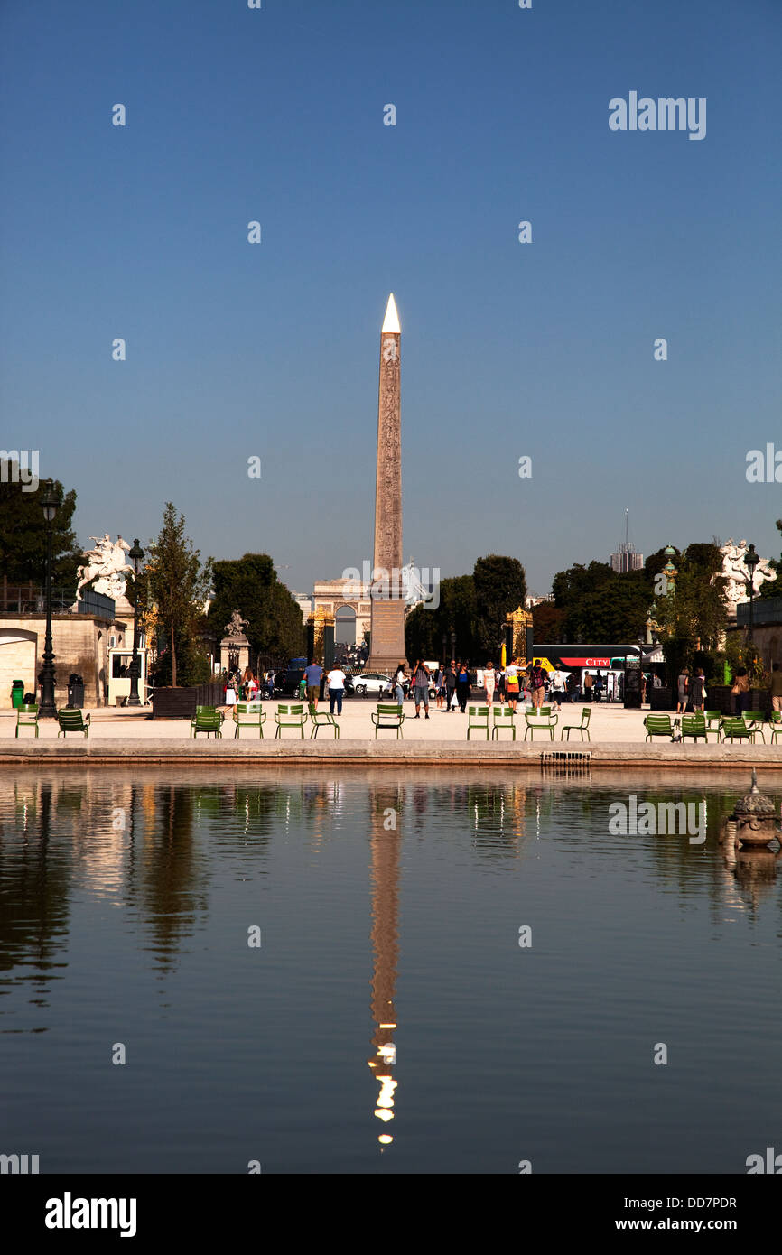 Obelisken, Place De La Concord, Paris, Frankreich Stockfoto