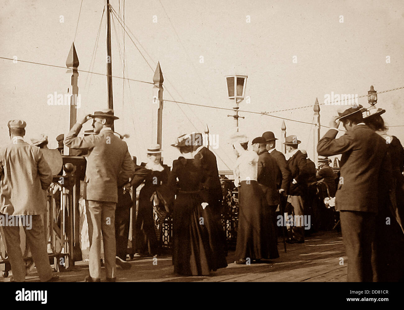 Ryde Pier Isle of White frühen 1900er Jahren Stockfoto