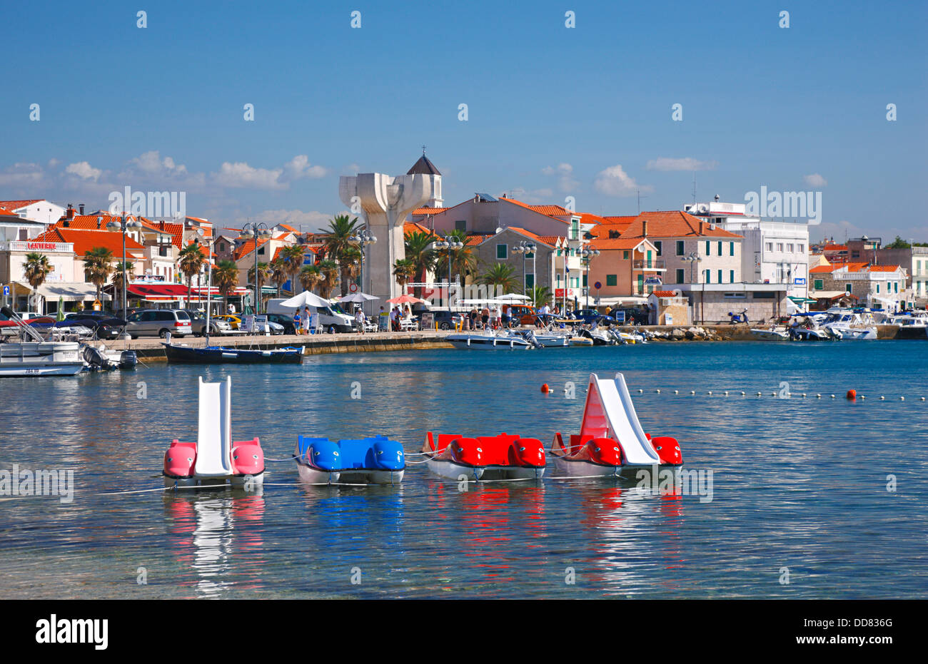 Stadt Vodice, Kroatien Stockfoto