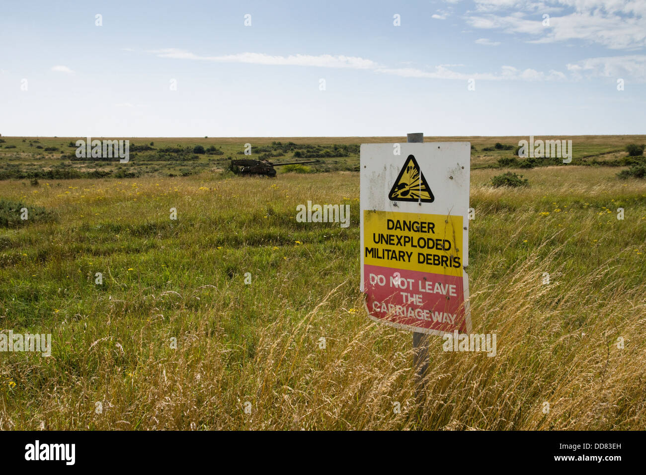 Imber Dorf Salisbury Plain Wiltshire England UK... Genommen von der Armee für die Ausbildung in 1943 und kehrte nie zurück. Stockfoto