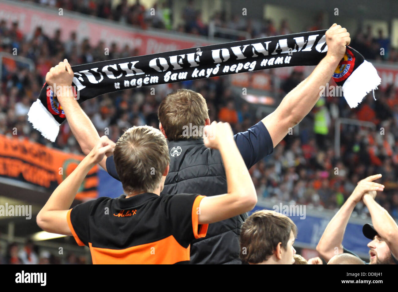 Shakhtar ultras Stockfoto