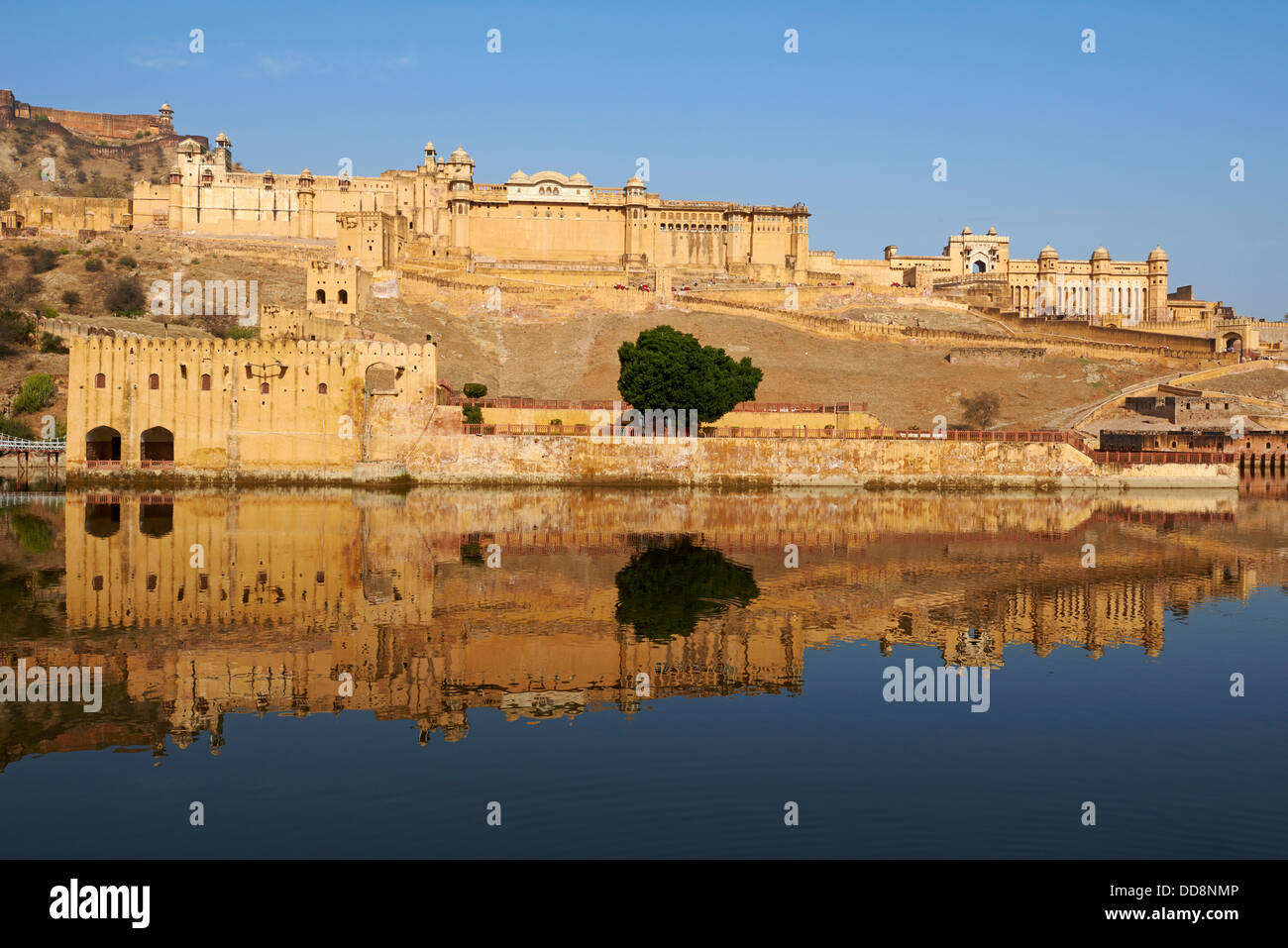 Indien, Rajasthan, Jaipur, die rosa Stadt Amber fort Stockfoto