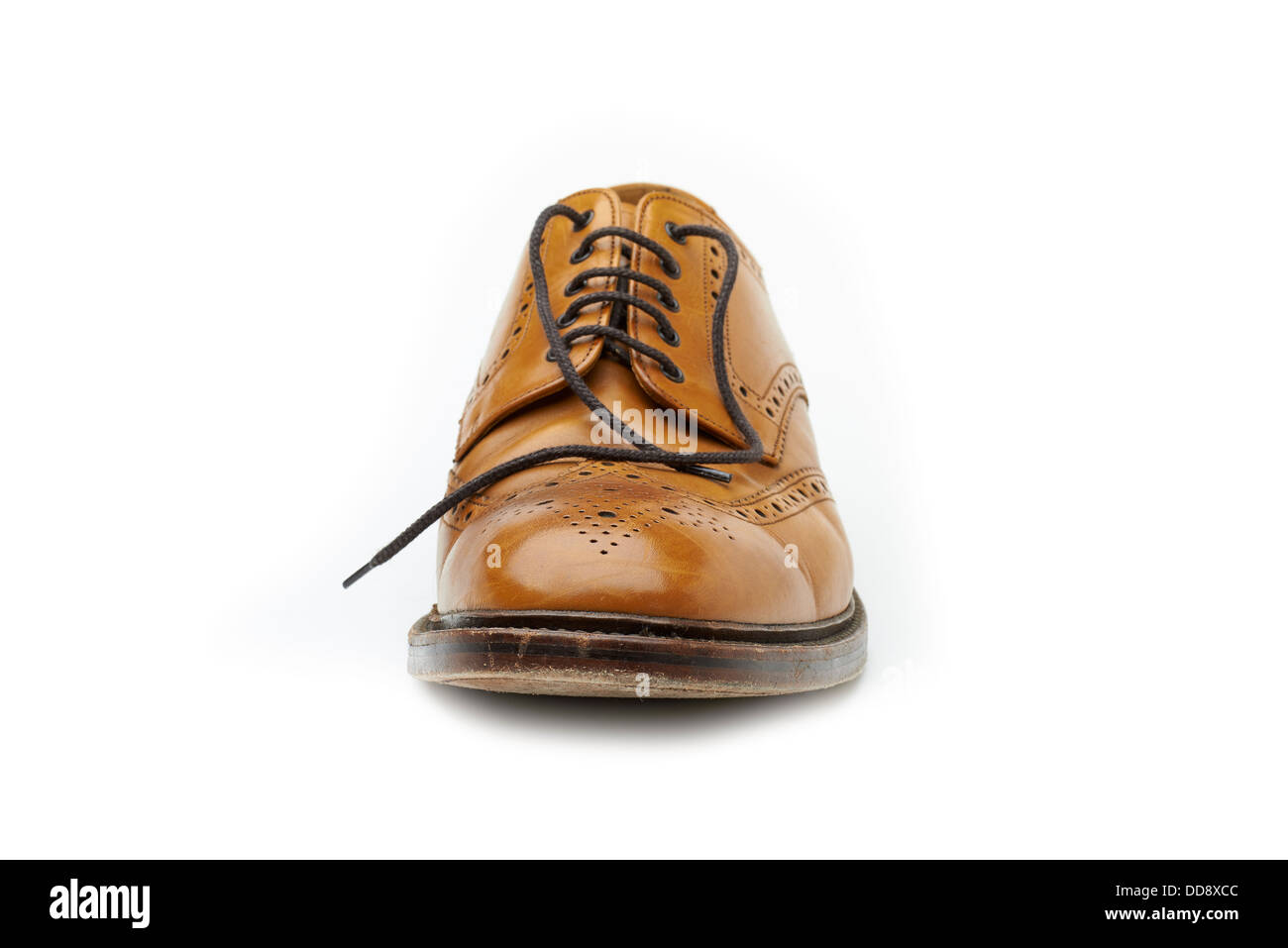 Loake Schuhe tan Brogues klassisch englischen Schuh beste Qualität Leder Geschichte 1880 alte Design Studio geschnitten Stockfoto