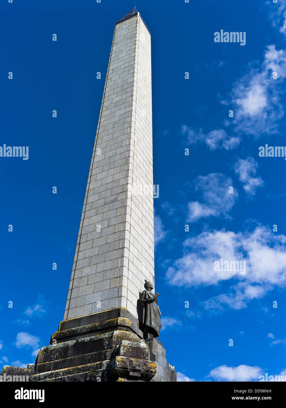 dh One Tree Hill AUCKLAND Neuseeland Maori Statue Denkmal obelisk Stockfoto
