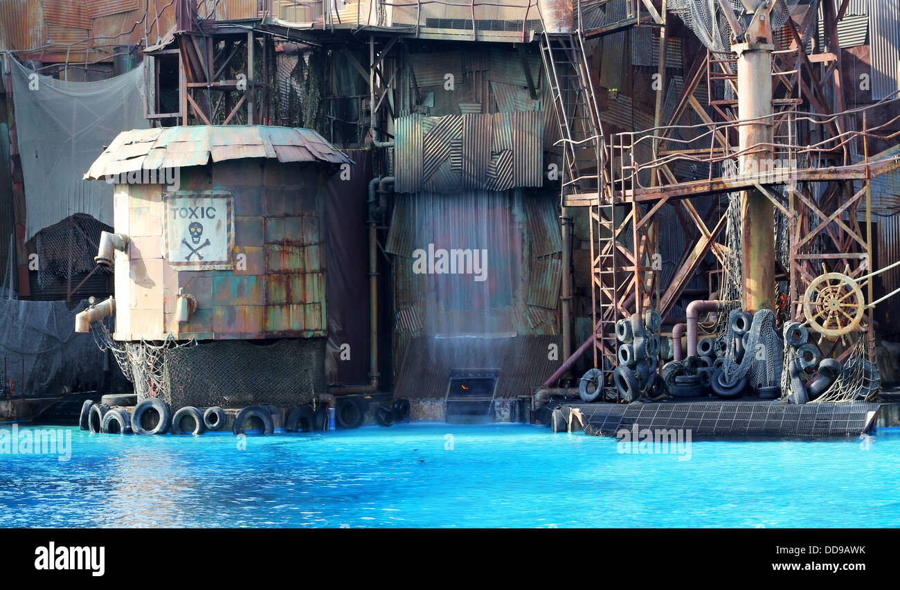 Show-Wasser-Welt Stockfoto