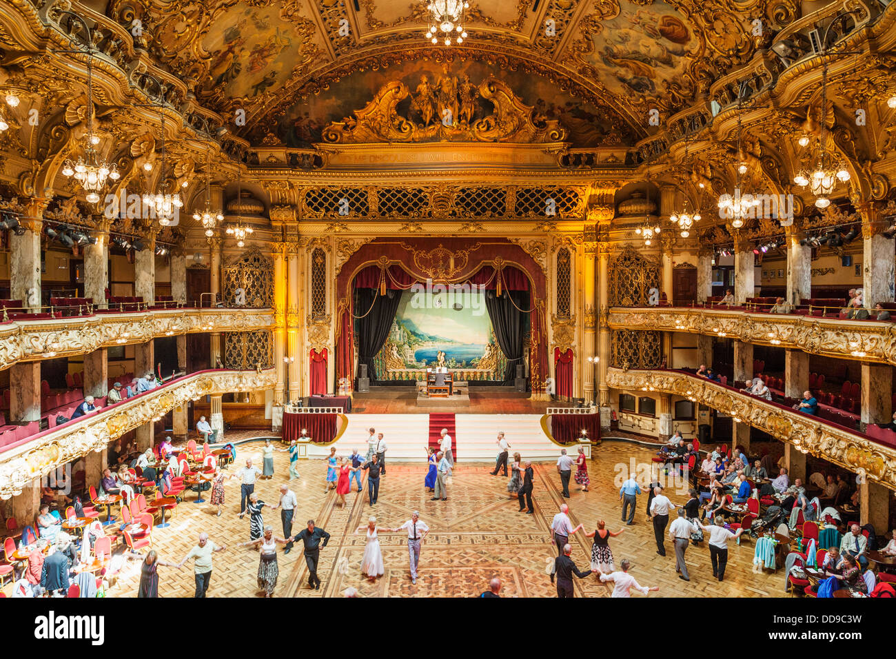 England, Lancashire, Blackpool, Blackpool Tower, den Ballsaal Stockfoto