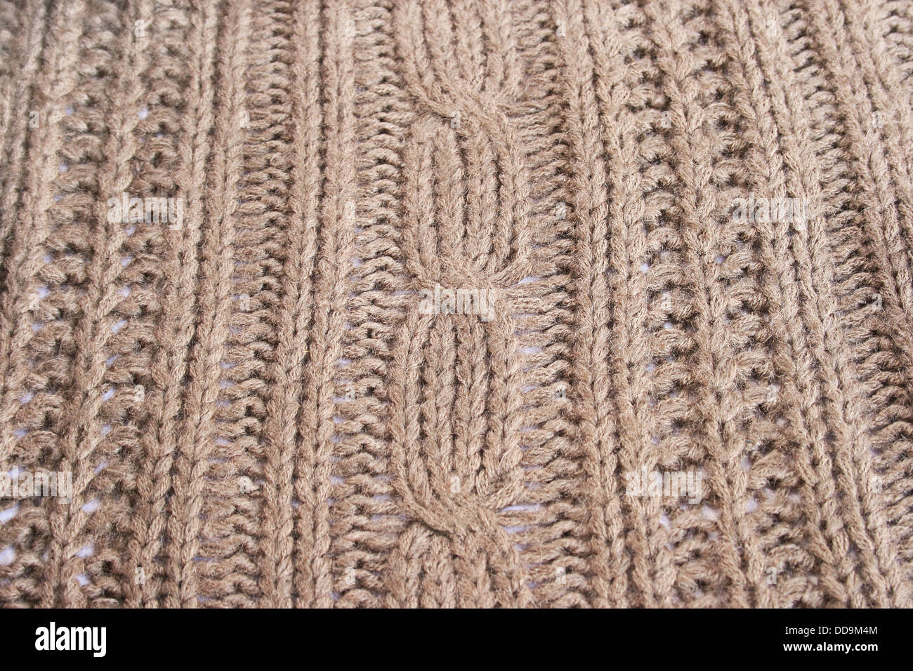 Gestrickte Tuch als Hintergrund. Stockfoto