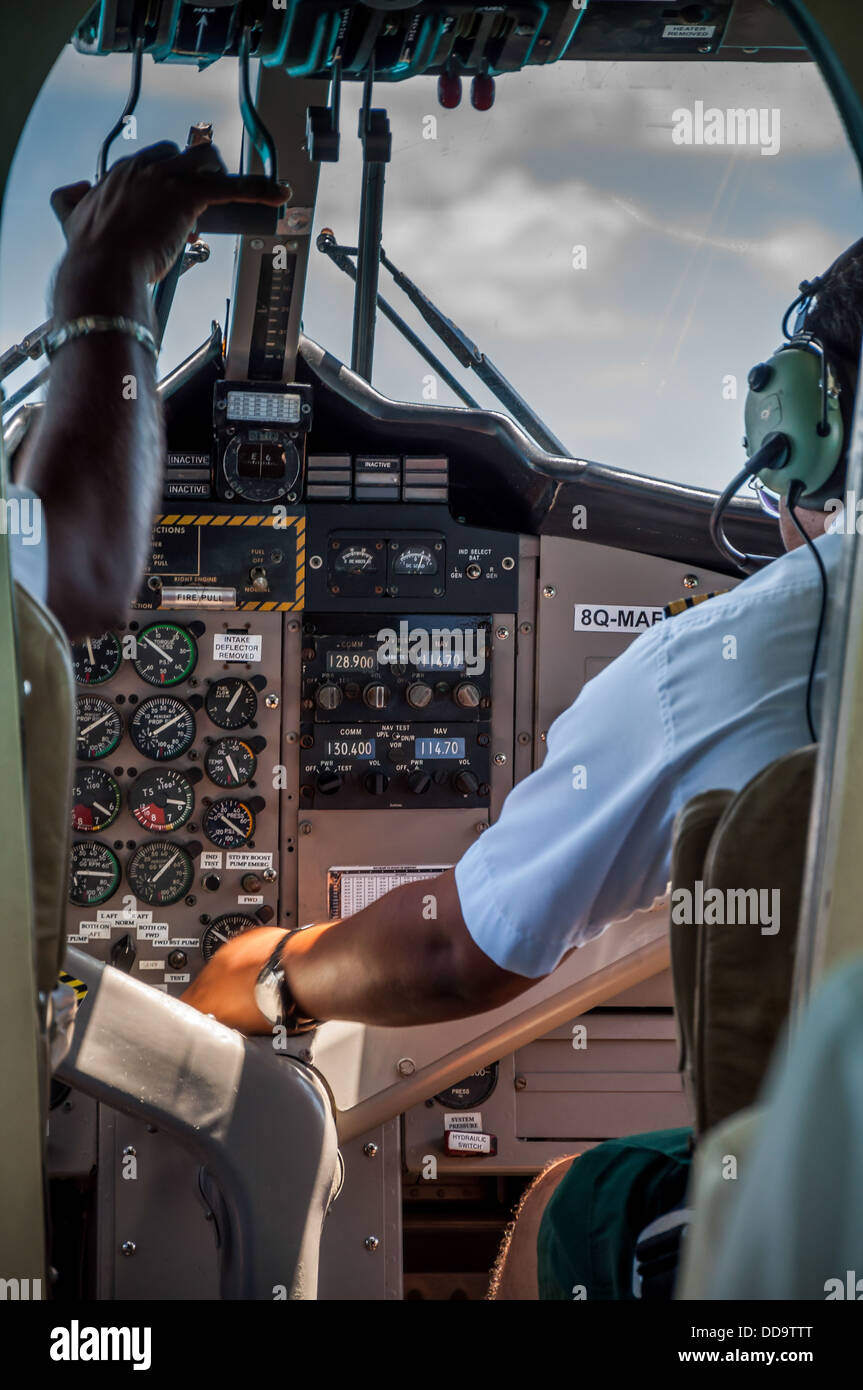 Cockpit Stockfoto