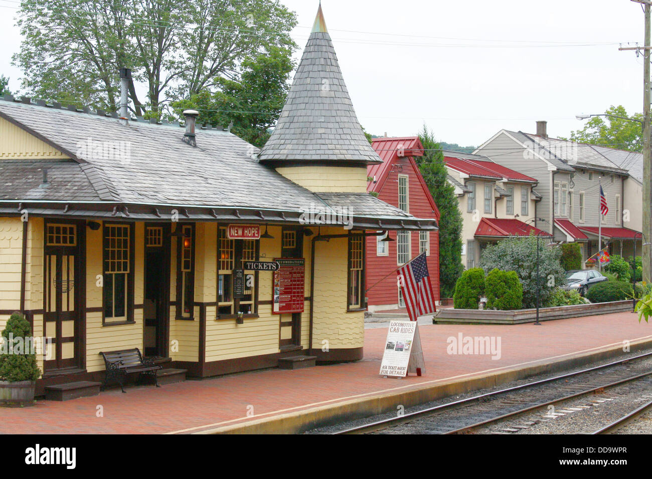 Neue Hoffnung-Bahnhof Stockfoto