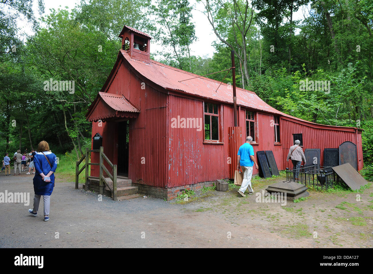 Wellpappe Zinn methodistische Kirche oder Kapelle bei Blists Hill Museum Uk Stockfoto