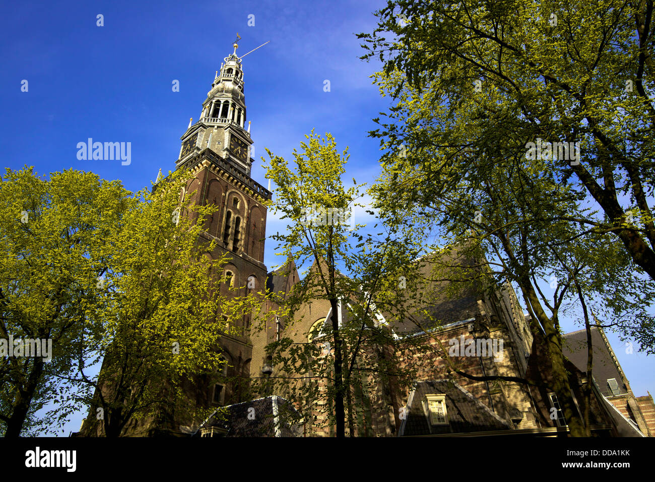 Oude Kerk, Kirche aus dem 14. Jahrhundert, Amsterdam, Niederlande, Europa Stockfoto