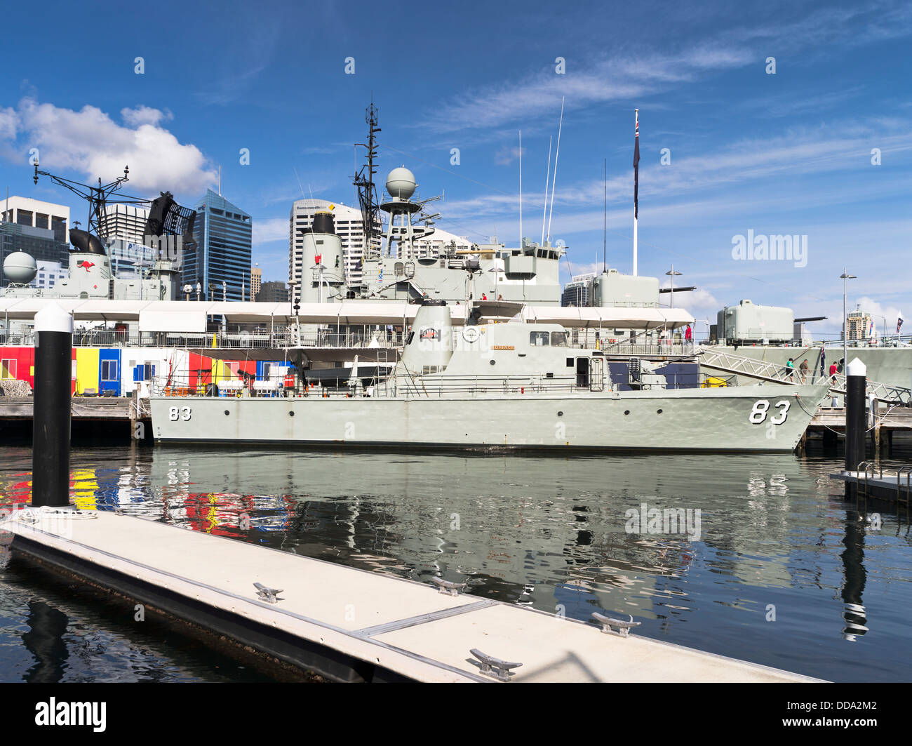 dh-Darling Harbour SYDNEY Australien HMAS Fortschritt Australian National Maritime Museum Stockfoto
