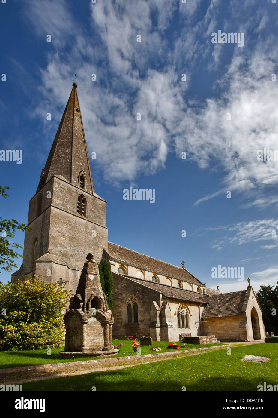 Allerheiligenkirche, Bisley, Gloucestershire, England Stockfoto