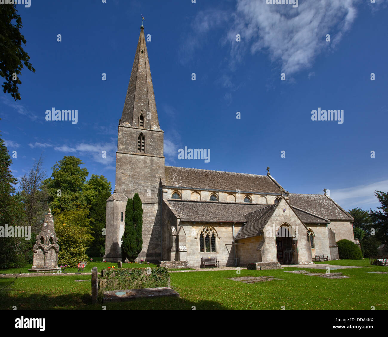 Allerheiligenkirche, Bisley, Gloucestershire, England Stockfoto