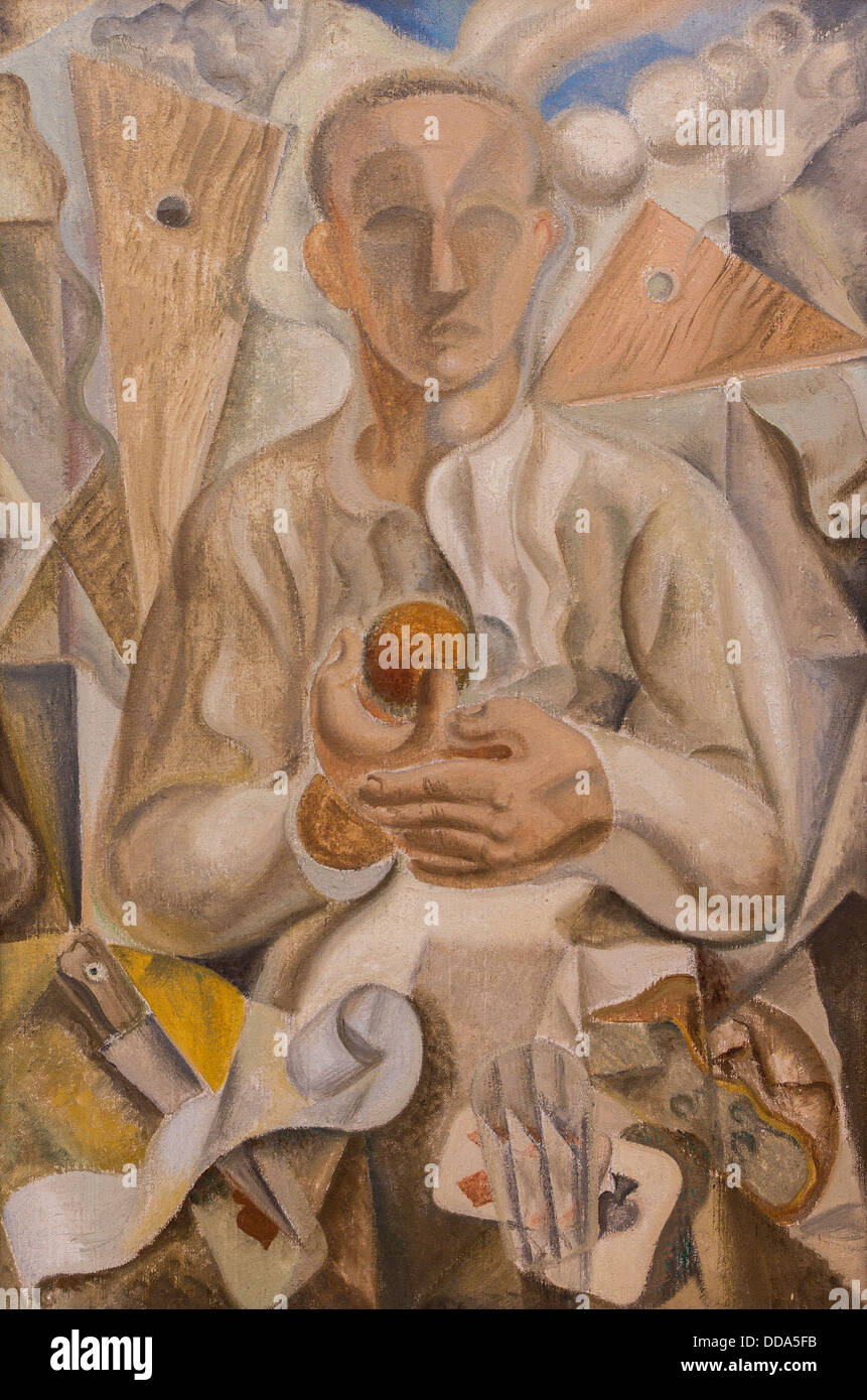 20. Jahrhundert - Mann mit Orange, 1923 - André Masson Philippe Sauvan-Magnet / aktives Museum Öl auf Leinwand Stockfoto