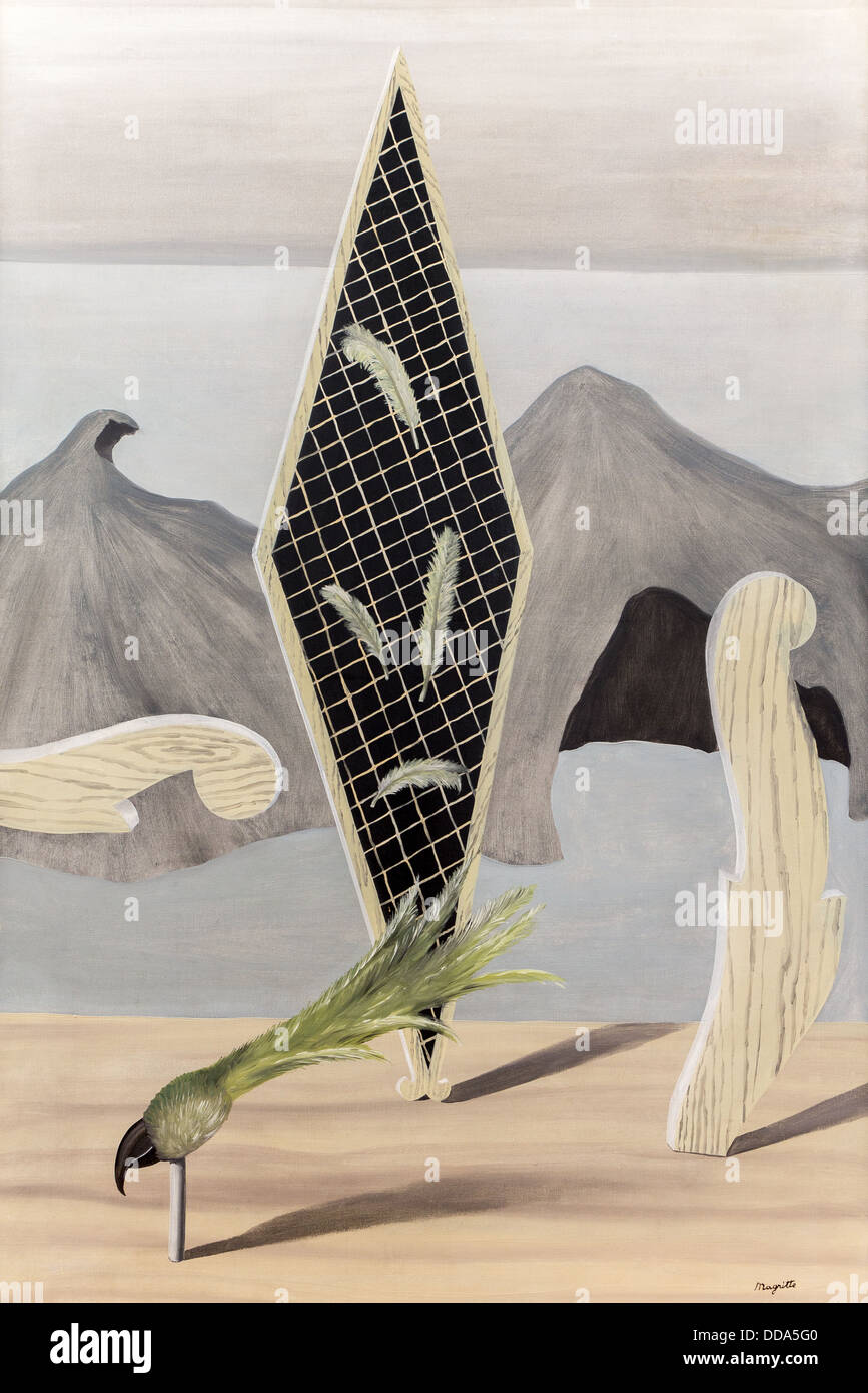 20. Jahrhundert - das Wrack des Schattens - René Magritte (1926) Philippe Sauvan-Magnet / aktives Museum Öl auf Leinwand Stockfoto