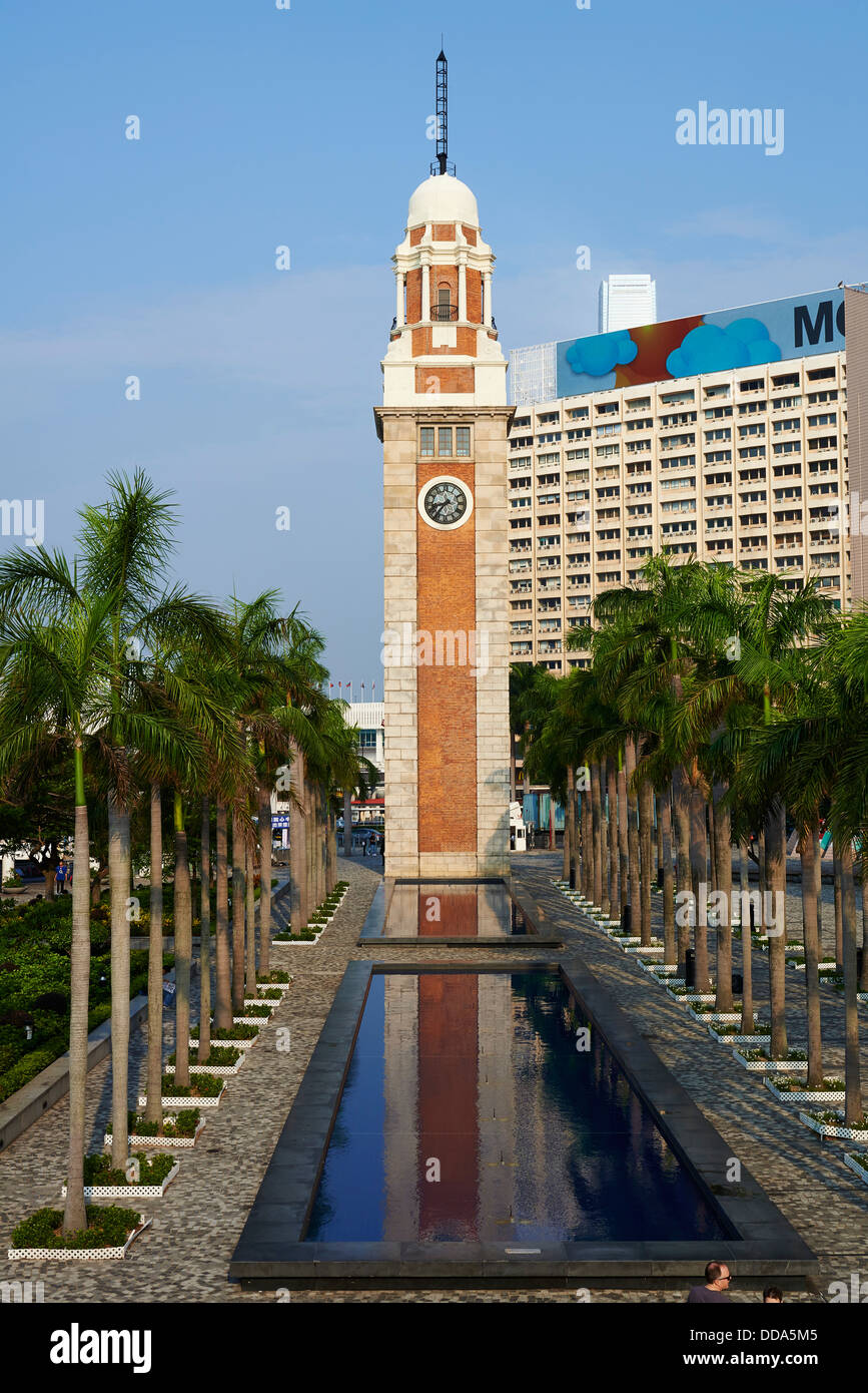 China, Hong Kong, Kowloon, Tsim Sha Tsui, Clock Tower Stockfoto