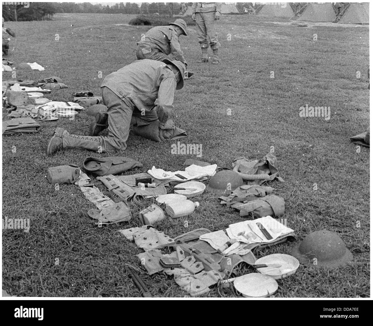 Typische Soldatenleben--196212 Stockfoto