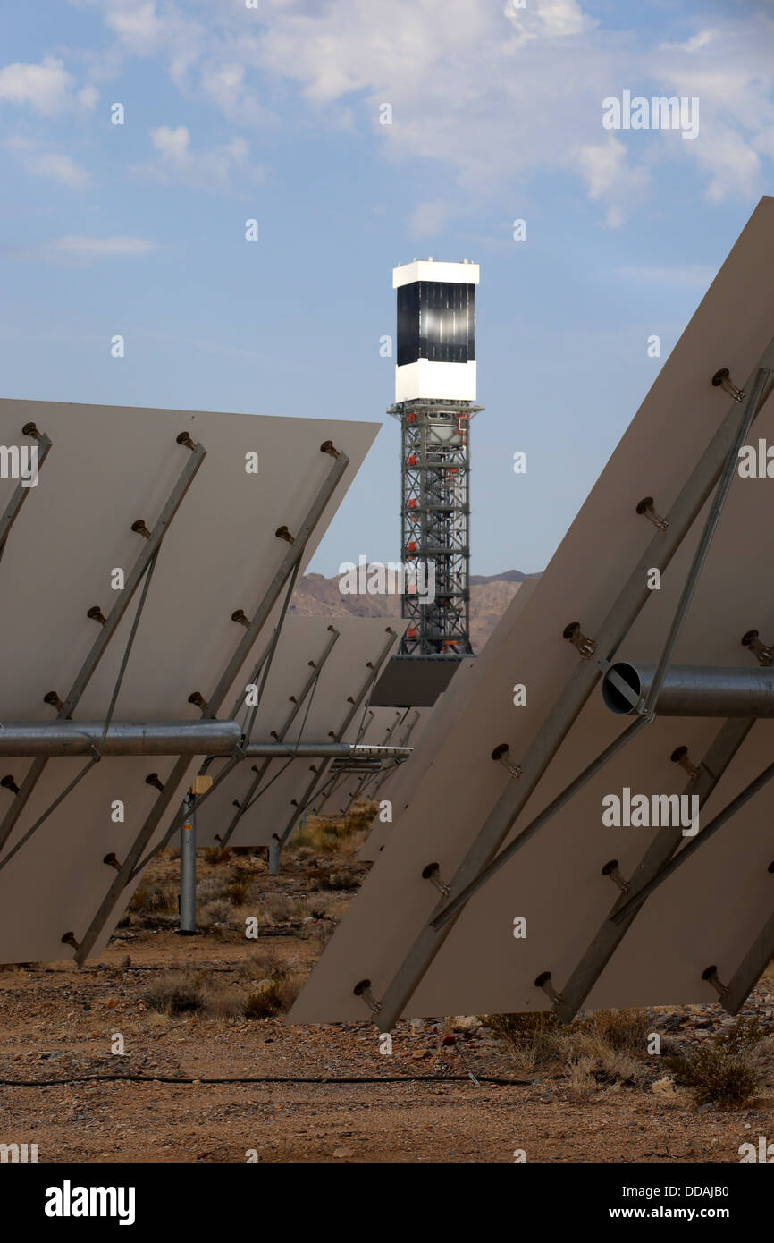 Ivanpah Solar Anlage generieren Stockfoto