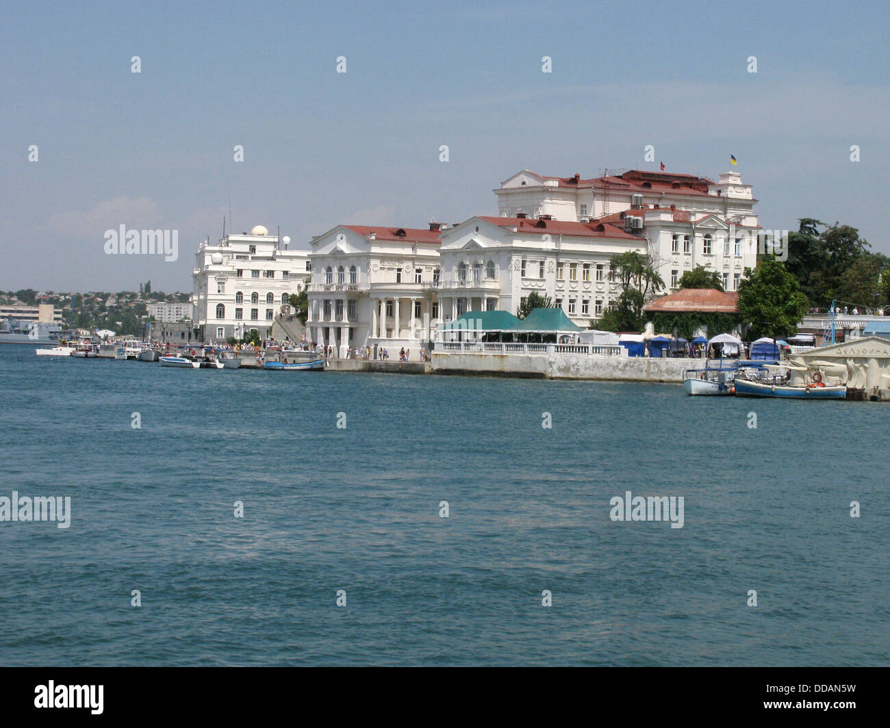 Anblick der Bucht von Sewastopol Stockfoto