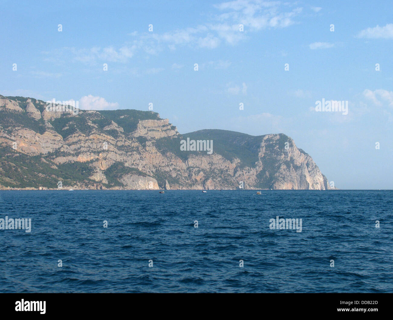 Blick auf Schwarzes Meer Küste auf der Krim Stockfoto