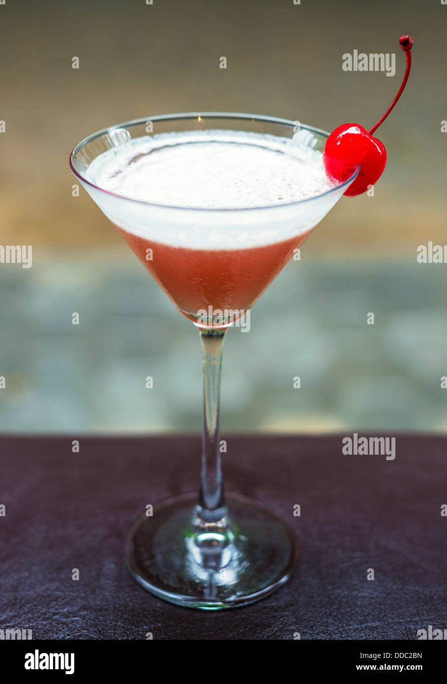Kirsche Martini Mischung alkoholischen cocktail trinken Stockfoto