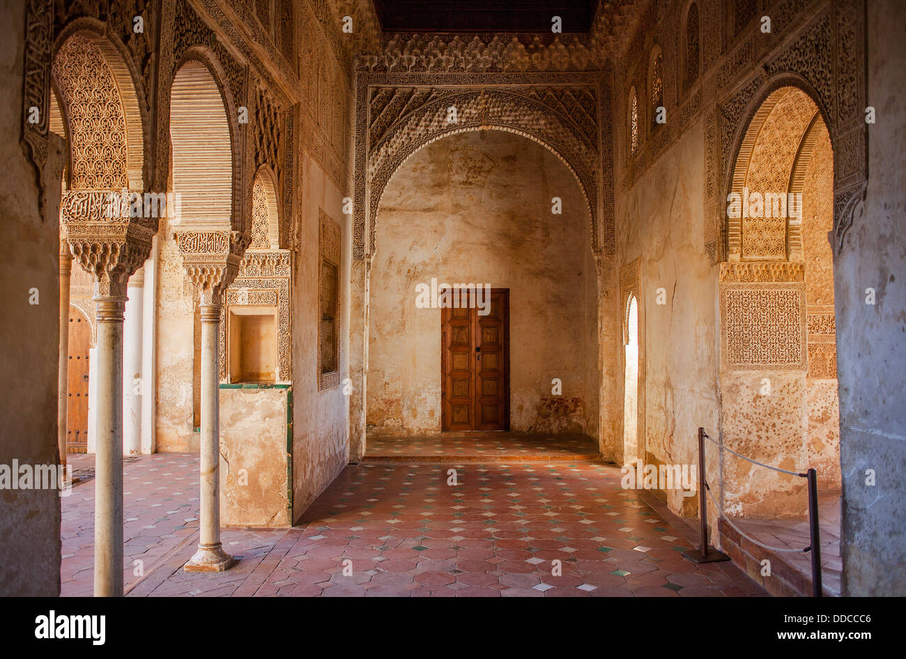 El Generalife Palace.Sala Regia, im Patio De La Acequia.El Generalife. La Alhambra.Granada.Andalusia Stockfoto