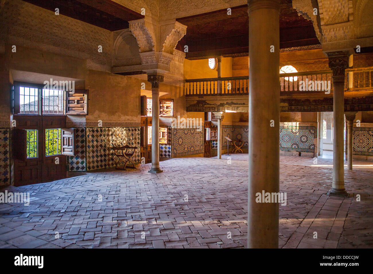 Mexuar Hall.Mexuar.Nazaries Paläste. Alhambra, Granada. Andalusien, Spanien Stockfoto
