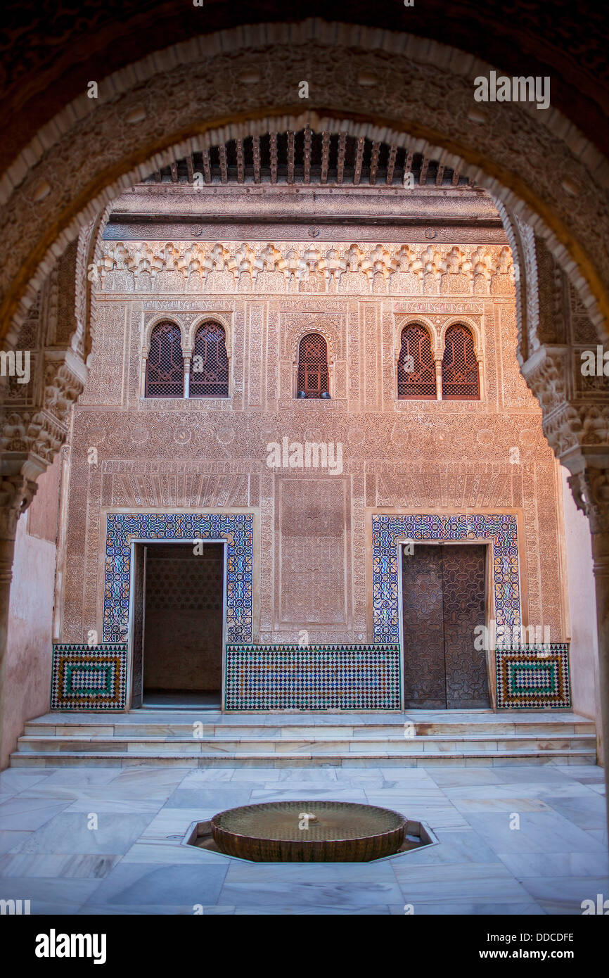 Cuarto Dorado. Nazaries Paläste. Alhambra, Granada. Andalusien, Spanien Stockfoto