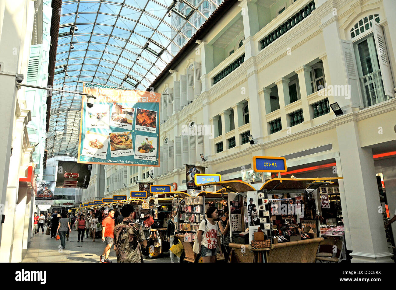 Malay Straße kommerzielle Galerie Singapur Stockfoto