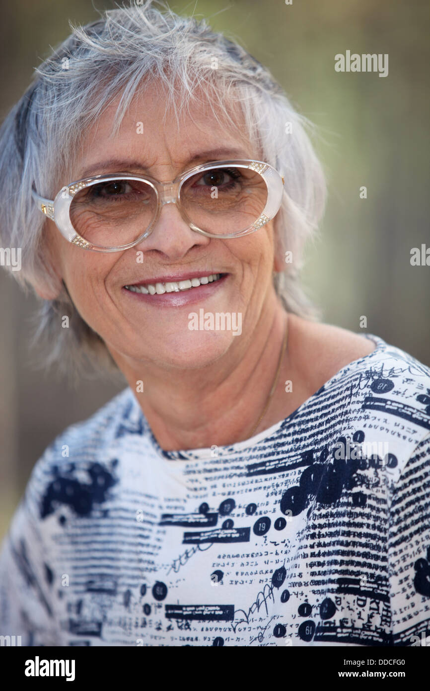 Porträt von älteren Menschen Stockfoto