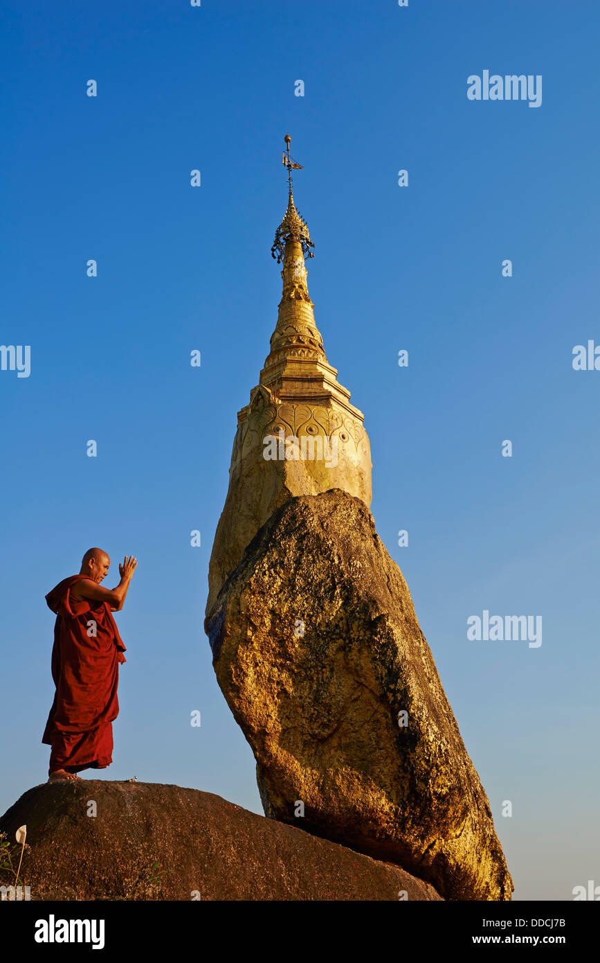 Myanmar (Burma), Mon-Staat, Mawlamyine (Moulmein), golden Rock der Nwa La Bo Stockfoto