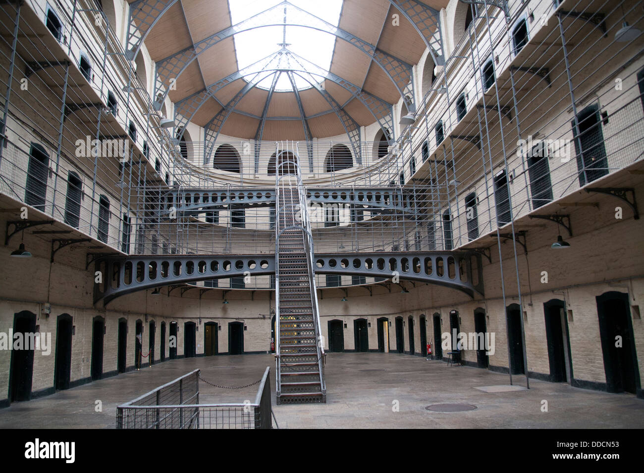 Der viktorianische Flügel oder Ostflügel des Kilmainham Gaol, Dublin Irland Stockfoto