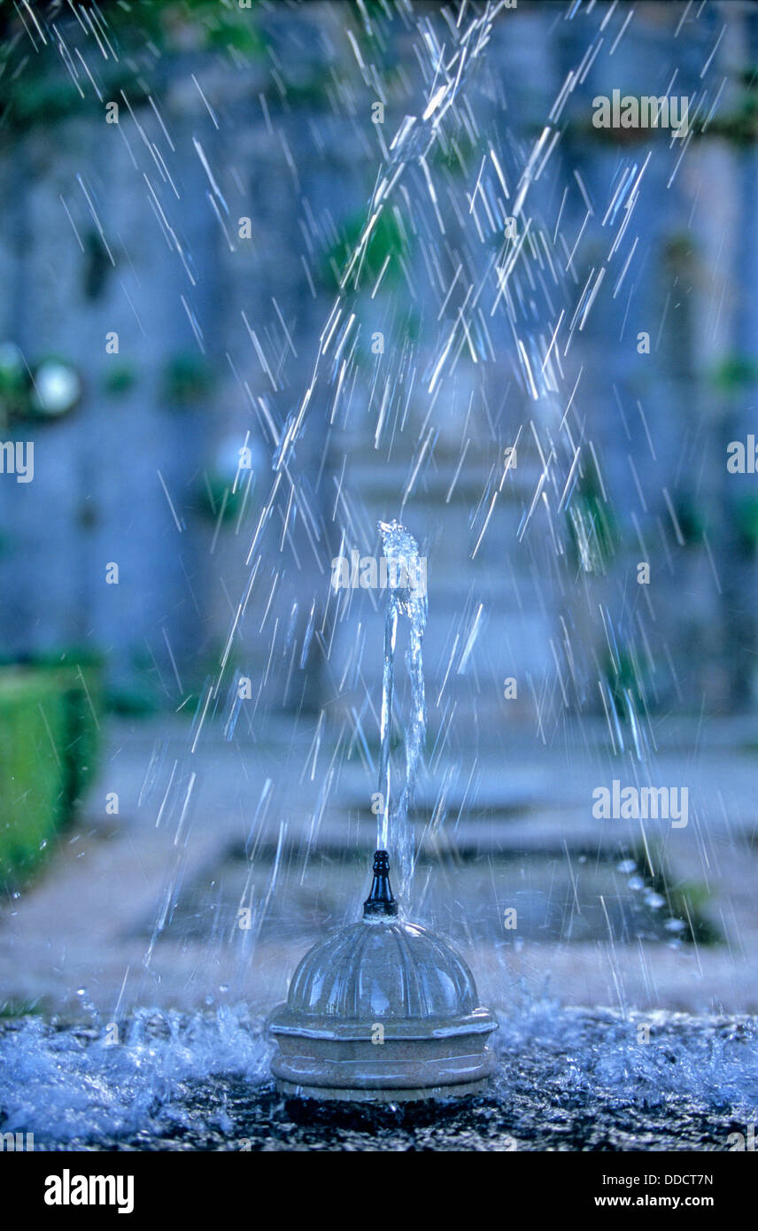 El Generalife. Generalife Gärten. Brunnen. Alhambra. Granada. Andalucia. Spanien Stockfoto