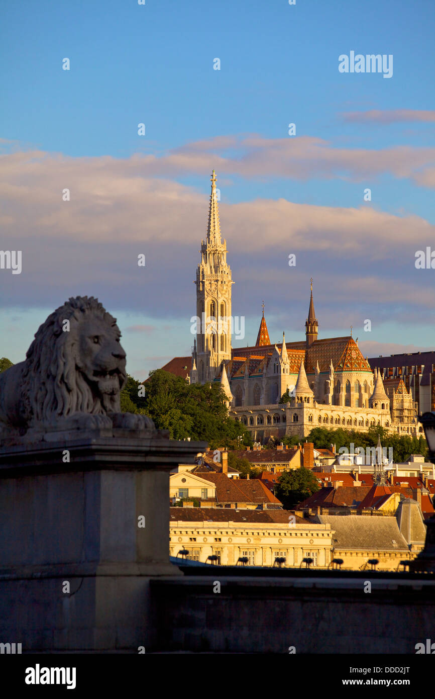 Matyas Kirche und Fishermans Bastion, Budapest, Ungarn Stockfoto