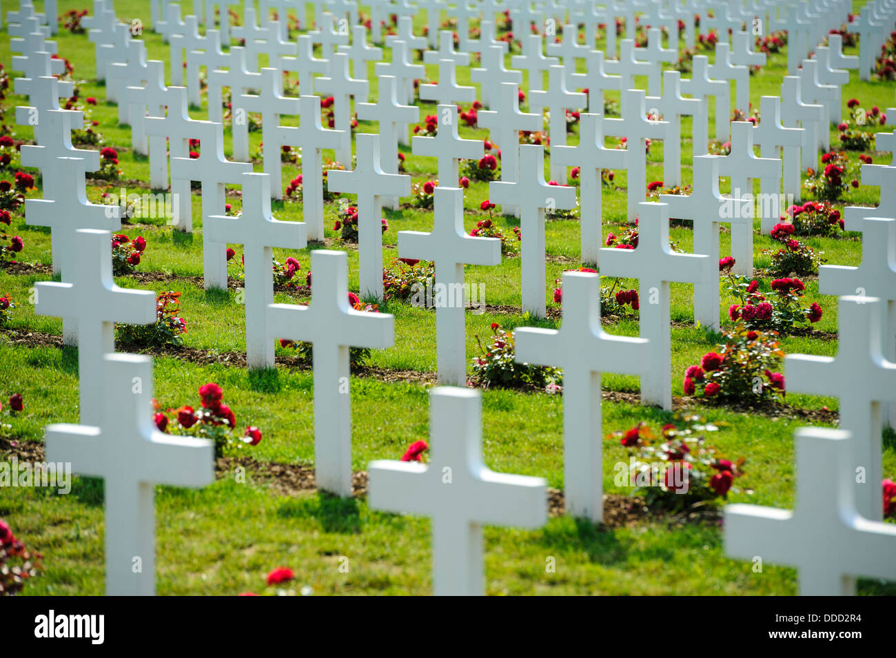 Französischen Soldatenfriedhof am Douaumont, Verdun, Frankreich Stockfoto