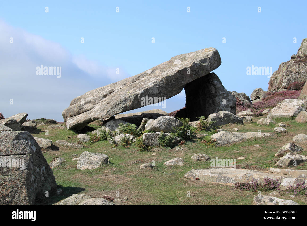 Arthurs Quoit, neue Steinzeit Grabkammer, Str. Davids Kopf, Pembrokeshire, Wales, Großbritannien, Deutschland, UK, Europa Stockfoto